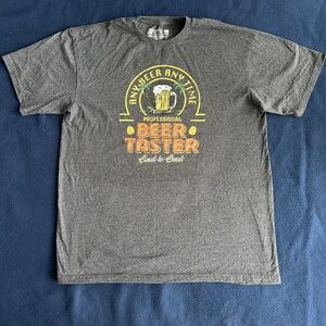 Newport Blue “Professional Beer Taster” Graphic Tee XL 🍺 great gift idea